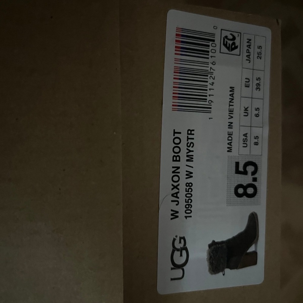 UGG Women's Dark Brown Heeled Boots - Picture 3 of 3